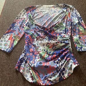 Tracy negoshian colorful blouse M
